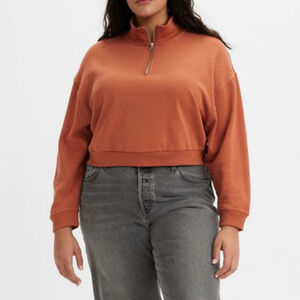 LEVIS WOMEN’S COSMO 1/4 ZIP SWEATSHIRT XL NWT